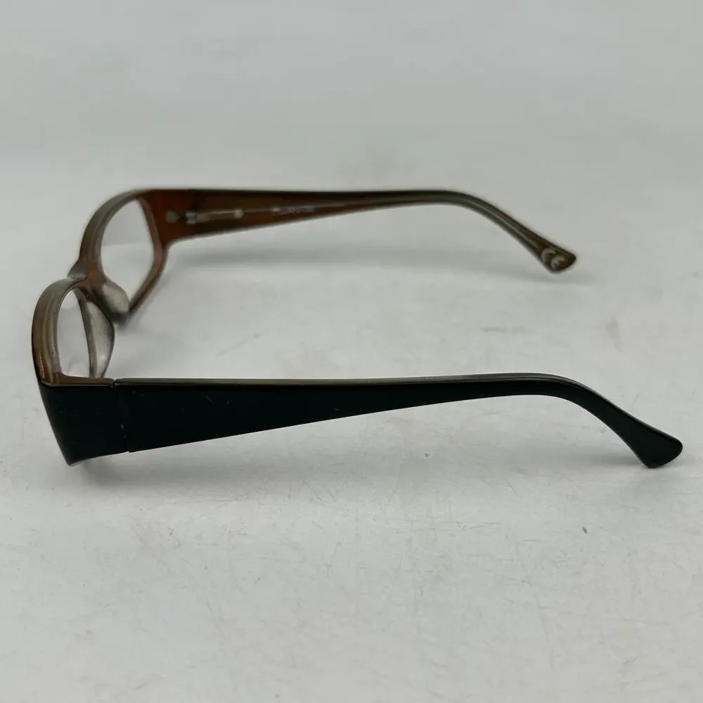 Lantis Optical L6002 Eyeglasses Frame Unisex Kids‎ Black Brown Plastic 52-14-130